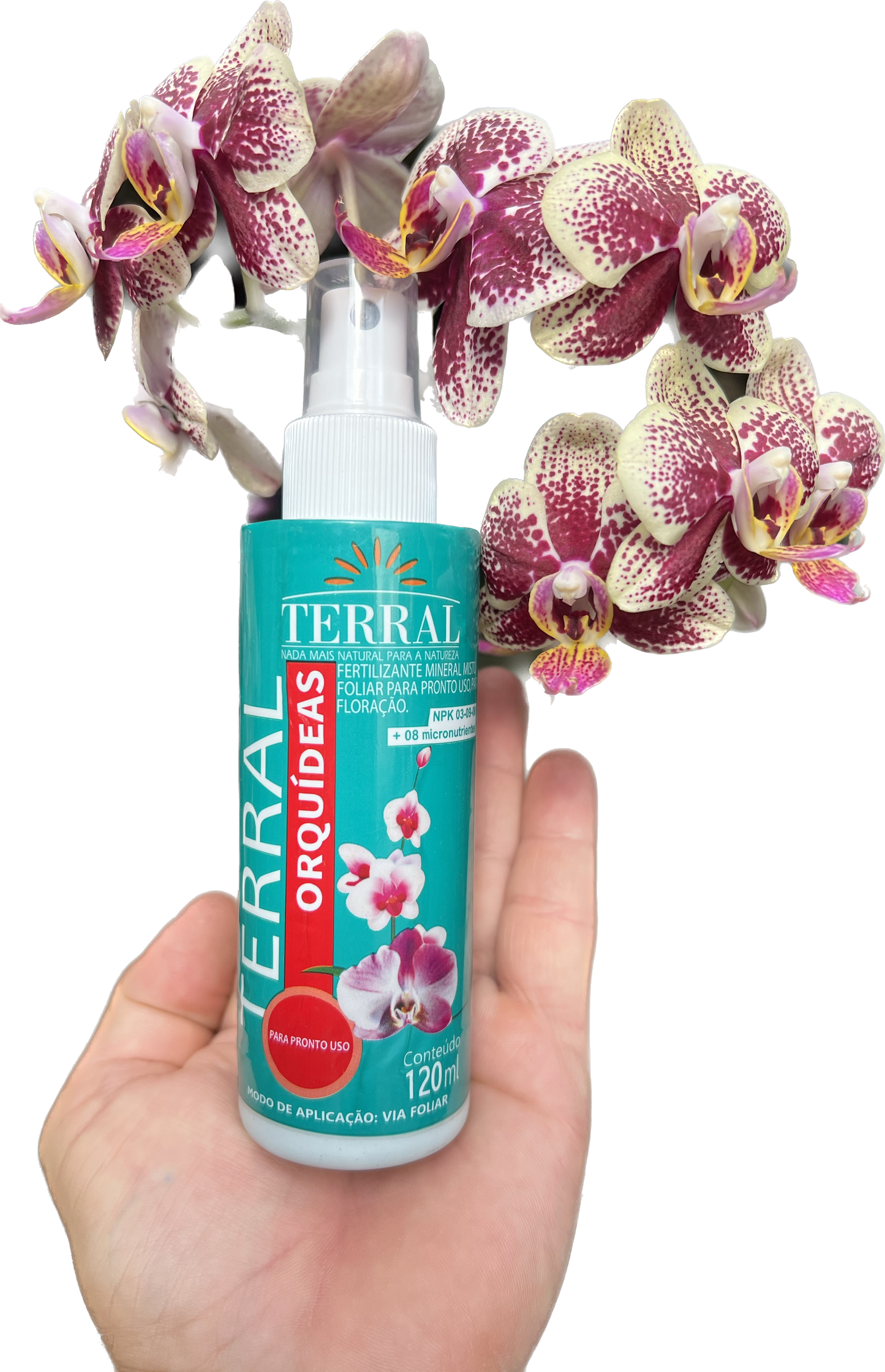 Fertilizante Orgânico Para Orquídeas Pronto Uso (NPK 03-09-08) - 120ml - Terral