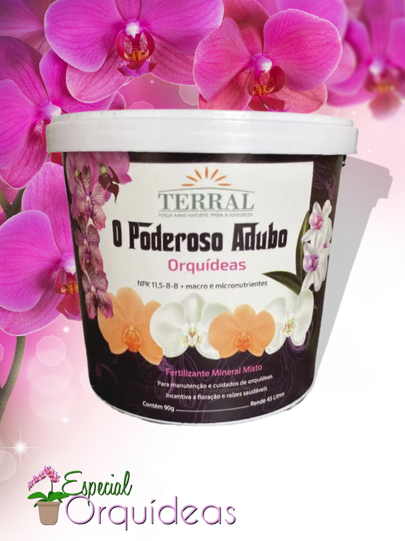 O Poderoso Adubo Orquídeas para FLORAÇÃO 90g - Terral