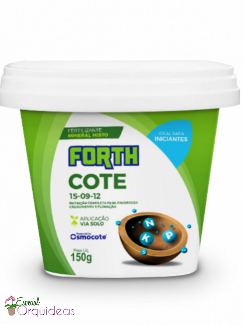 FERTILIZANTE FORTH COTE 15-09-12 MICRONUTRIENTES 150g