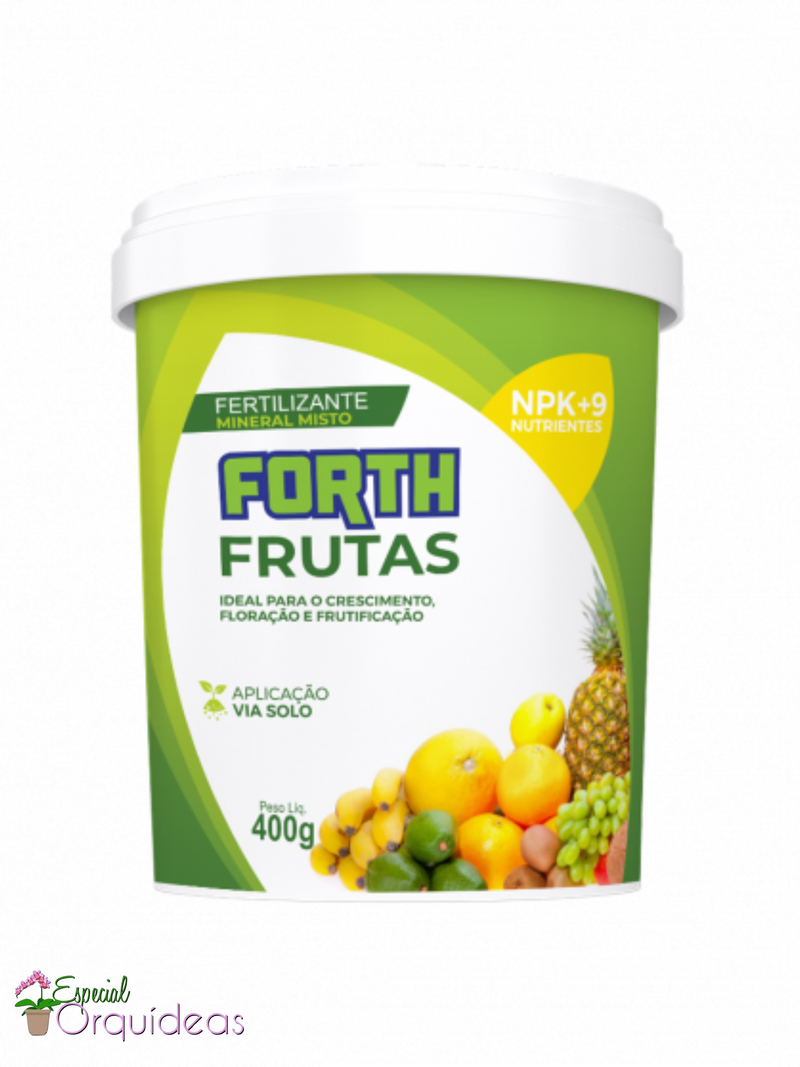 ADUBO FERTILIZANTE FORTH FRUTAS 400g FRUTIFICAÇÃO