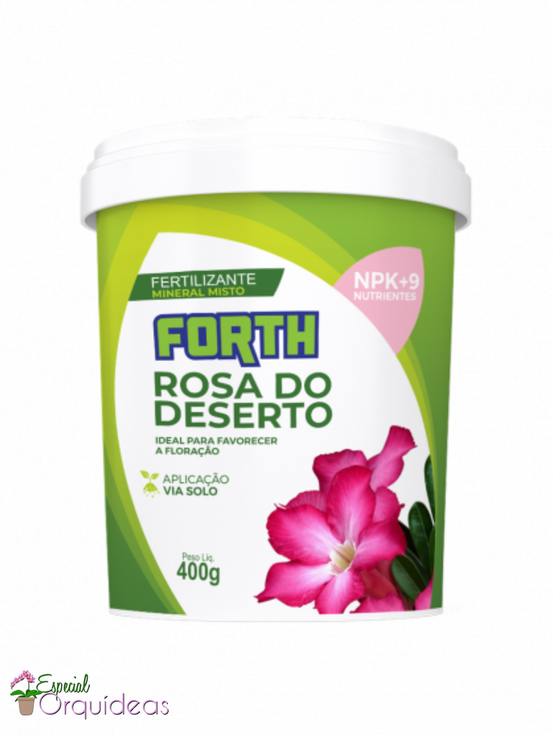 ADUBO FERTILIZANTE FORTH JARDIM ROSA DO DESERTO 400g