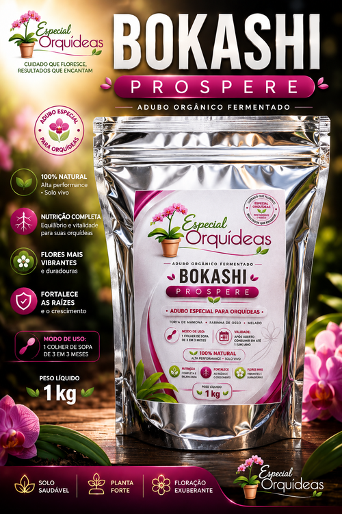 ADUBO ORGÂNICO BOKASHI PODEROSO para FLORAÇÃO RAIZ E CRESCIMENTO
