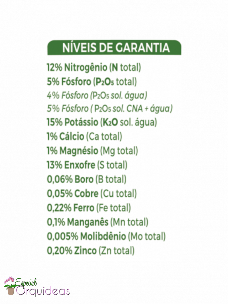 ADUBO FERTILIZANTE FORTH FRUTAS 400g FRUTIFICAÇÃO