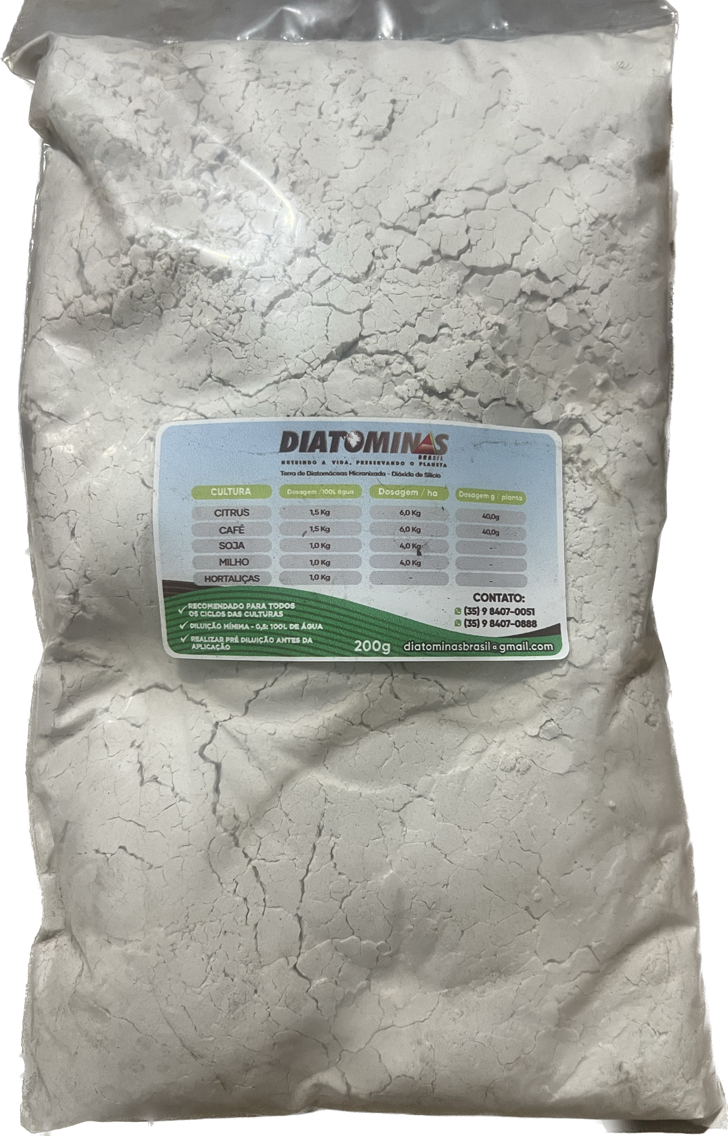 Terra Diatomácea 200gm