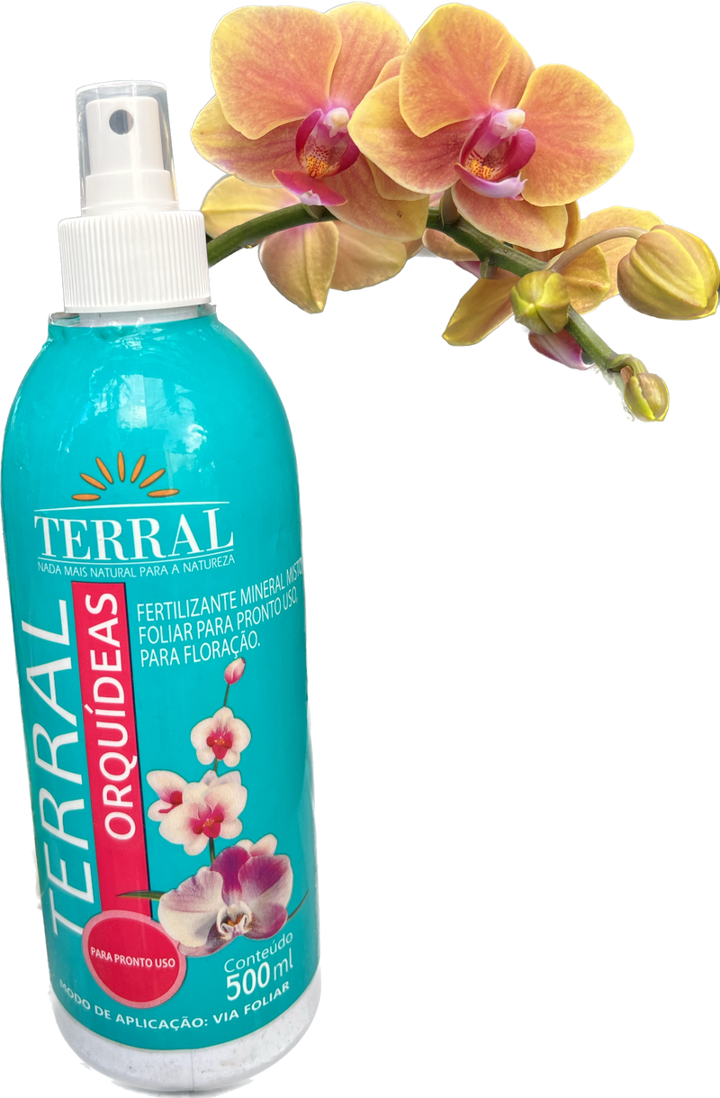 Fertilizante Foliar Terral Orquídeas 500ml - Pronto para uso Spray