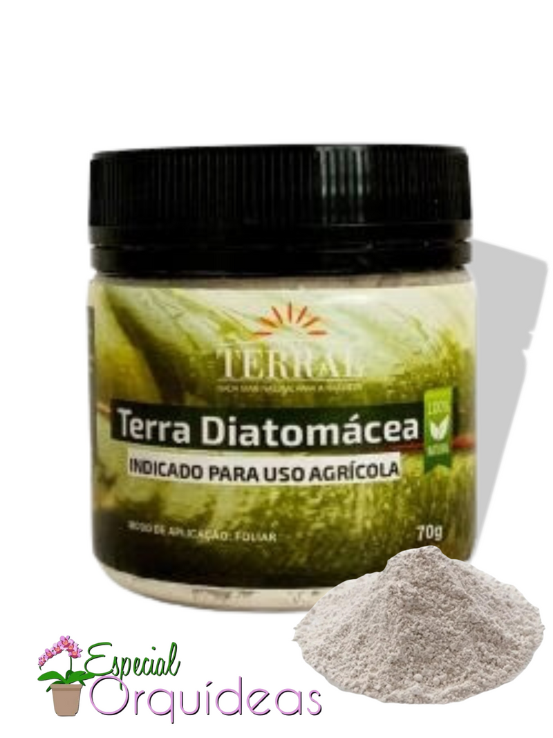 Terra Diatomácea Terral 70g - Combate Cochonilhas PuLGões e insetos indesejados.