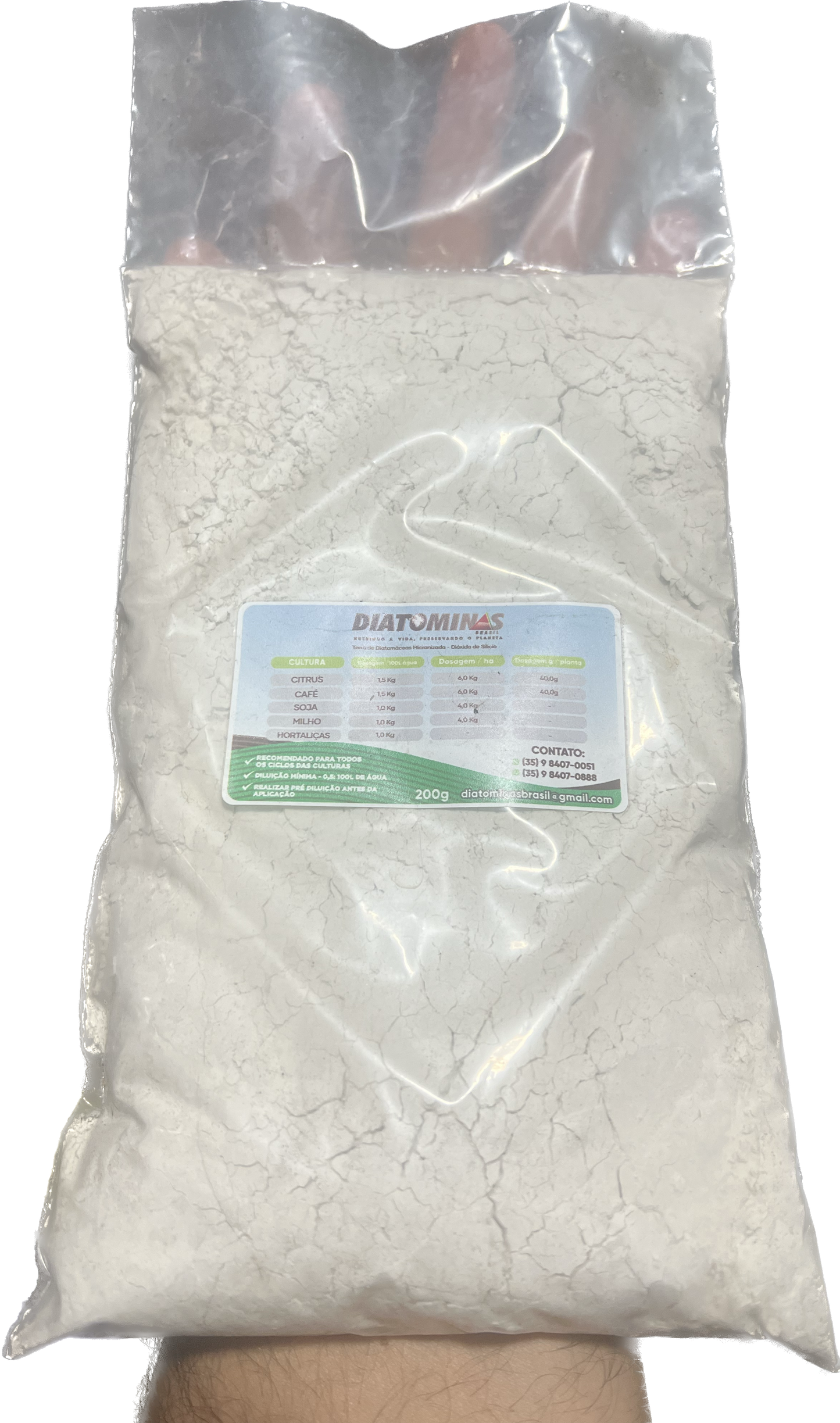 Terra Diatomácea 200gm