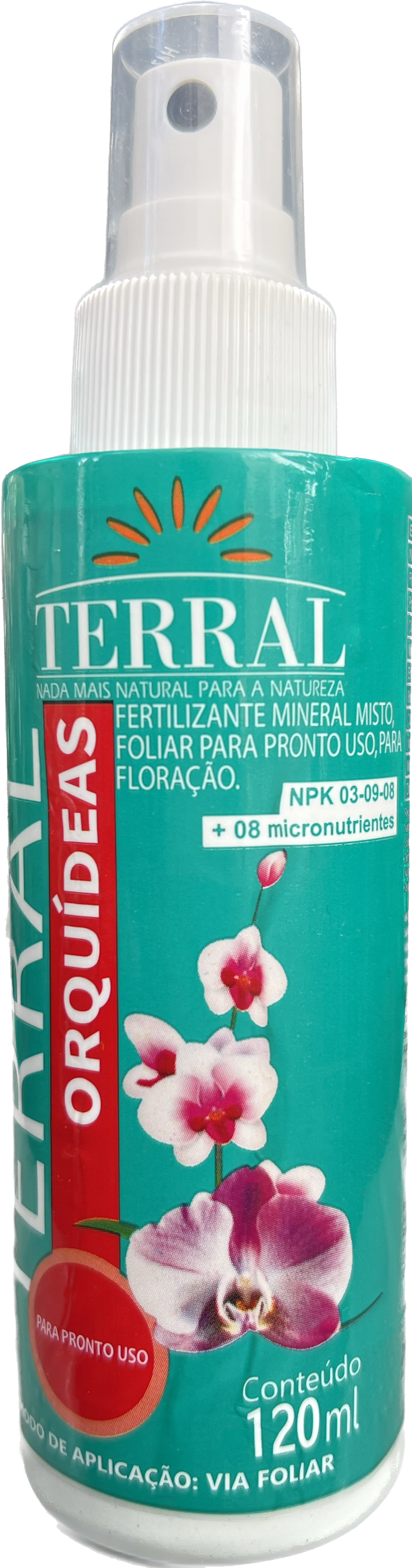 Fertilizante Orgânico Para Orquídeas Pronto Uso (NPK 03-09-08) - 120ml - Terral